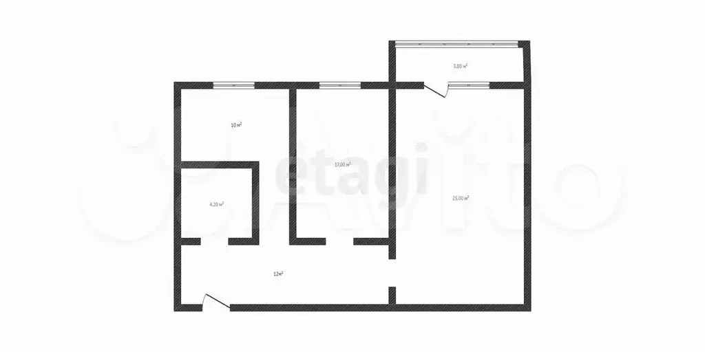 2-к. квартира, 78 м, 1/4 эт. - Фото 0