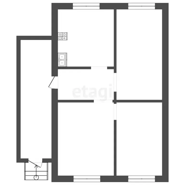 Дом в Ишим, улица Красина (52.4 м) - Фото 2