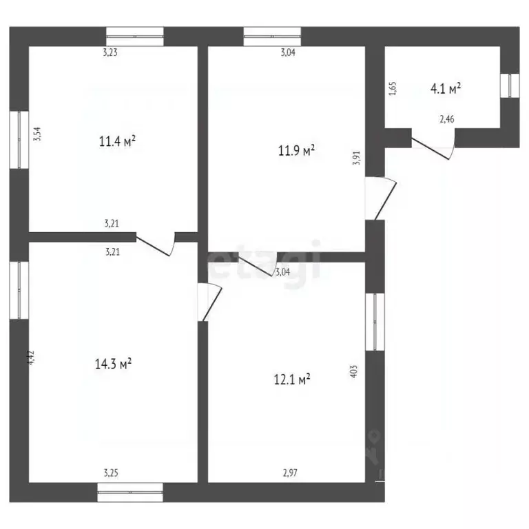 Дом в Кемеровская область, Юрга Линейный пер., 57 (55 м) - Фото 1