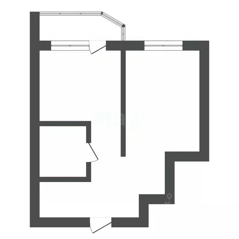 1-к кв. Амурская область, Благовещенск Тополиная ул., 82 (50.0 м) - Фото 2
