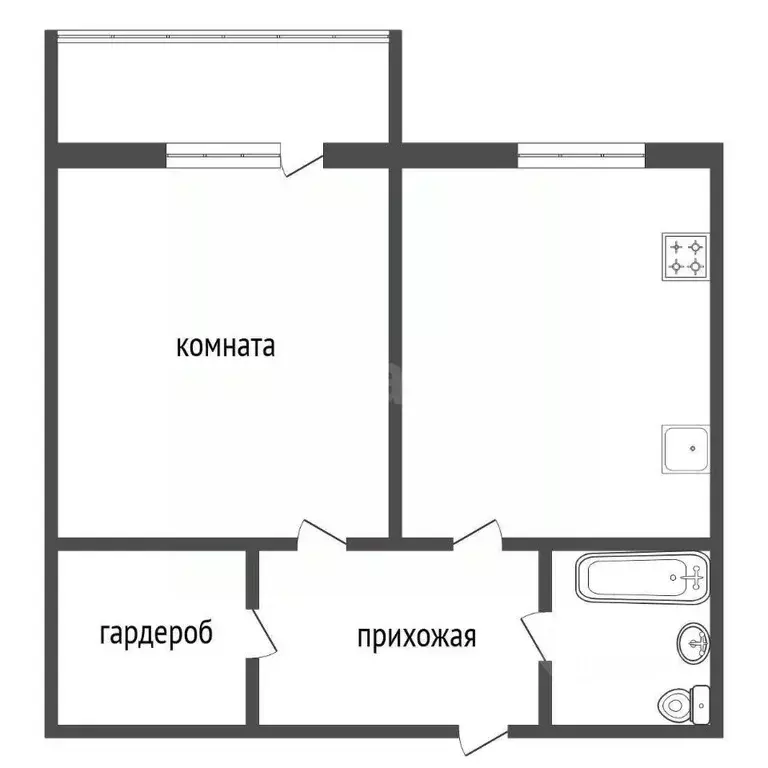1-к кв. Красноярский край, Красноярск ул. Апрельская, 3 (37.7 м) - Фото 0