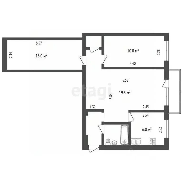 3-к кв. Белгородская область, Белгород Радуга мкр, ул. Шершнева, 11 ... - Фото 2