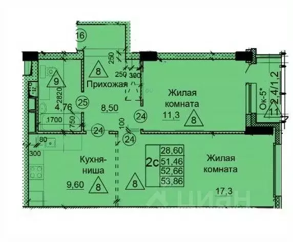 2-к кв. Московская область, Солнечногорск городской округ, Голубое пгт ... - Фото 2