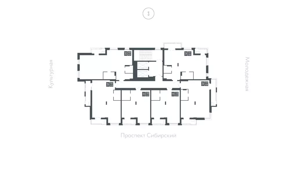 2-к кв. Алтайский край, Барнаул ВРЗ мкр, ул. Культурная (51.05 м) - Фото 1