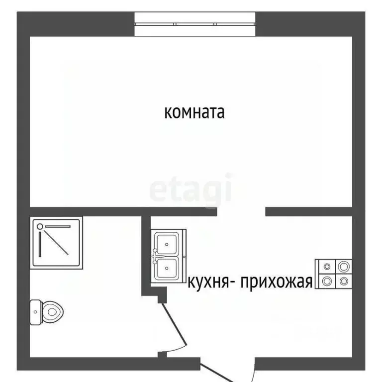 Студия Калининградская область, Калининград Прибрежный мкр, ул. ... - Фото 2