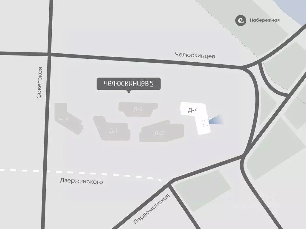 1-к кв. Тюменская область, Тюмень Челюскинцев 5 жилой комплекс (51.4 ... - Фото 1