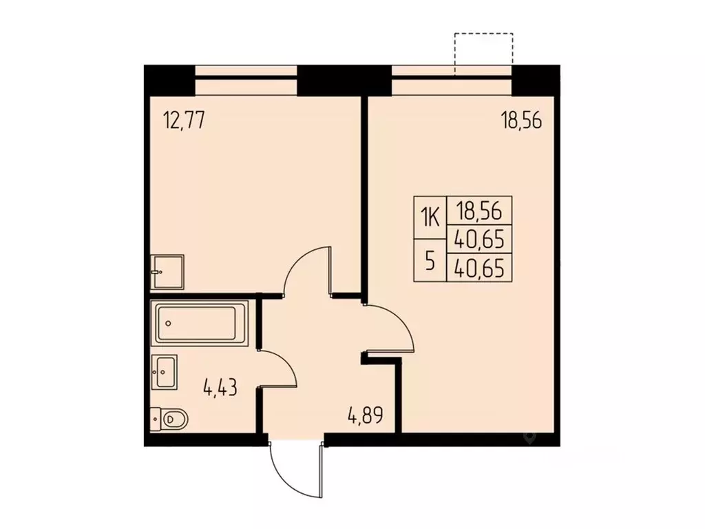 1-к кв. Московская область, Ивантеевка Пушкинский городской округ,  ... - Фото 1