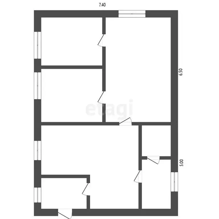 Дом в Ялуторовск, улица Блюхера (60 м) - Фото 1