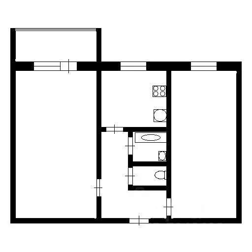 2-к кв. Тульская область, Новомосковск ул. Мира, 48 (50.0 м) - Фото 1