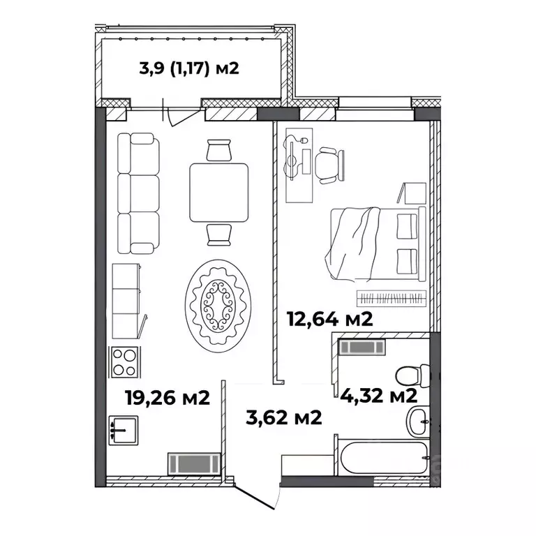 1-к кв. Ярославская область, Ярославль ул. Старая Костромская, 4 ... - Фото 1