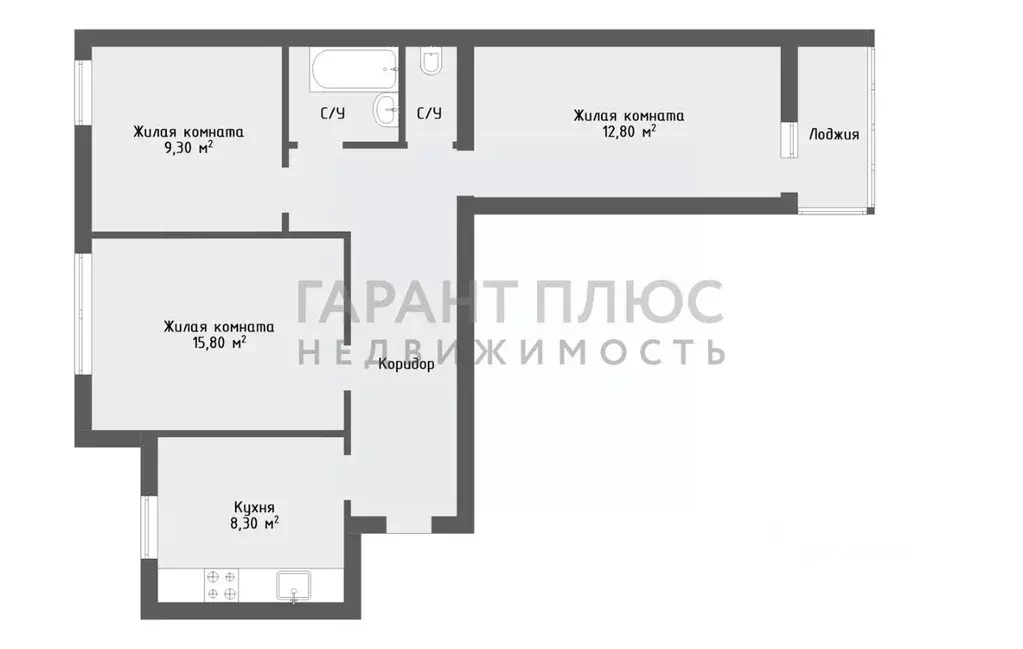 3-к кв. Липецкая область, Липецк ул. П.А. Папина, 17 (60.6 м) - Фото 2