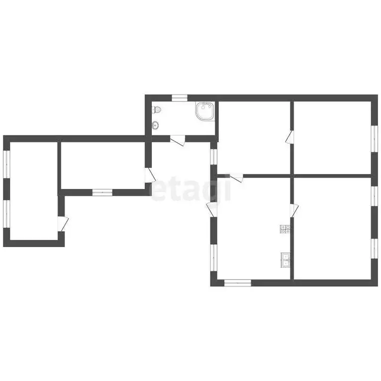 Дом в село Старый Черек, улица Кирова (45.3 м) - Фото 1