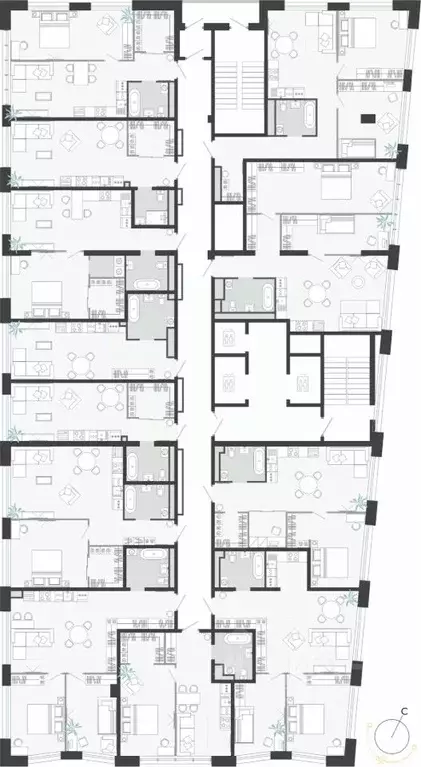 Студия Приморский край, Владивосток ул. Нейбута (54.58 м) - Фото 1