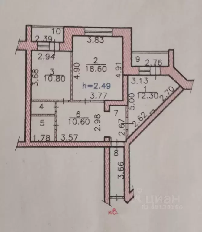 2-к кв. Чувашия, Чебоксары Гражданская ул, 117 (67.4 м) - Фото 0