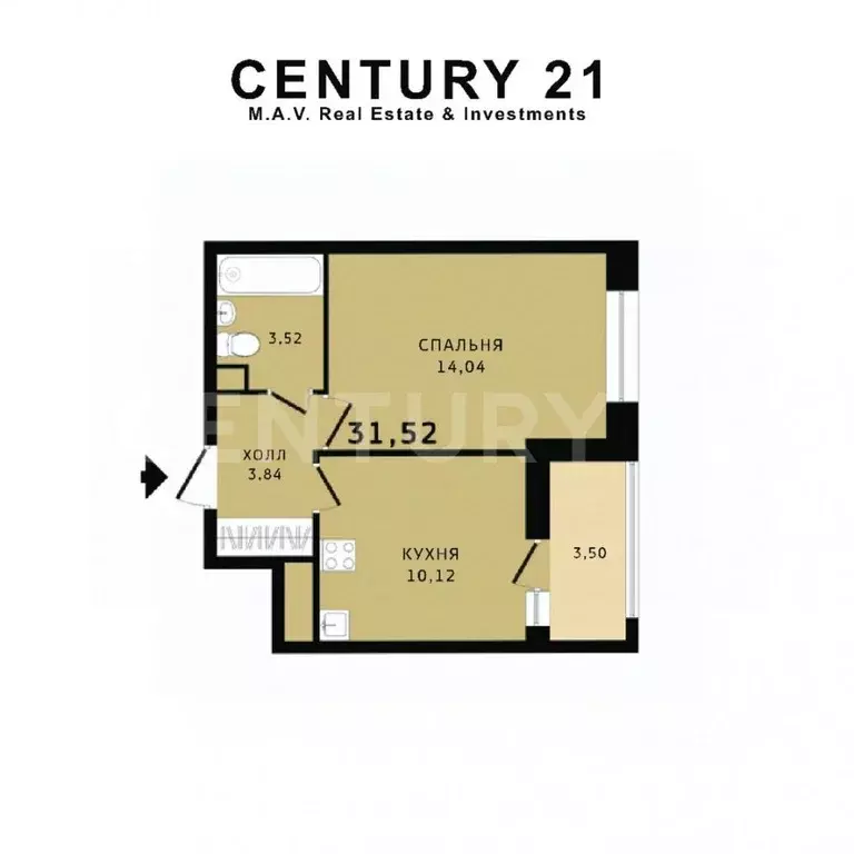 1-к кв. Ленинградская область, Всеволожский район, Свердловское ... - Фото 2