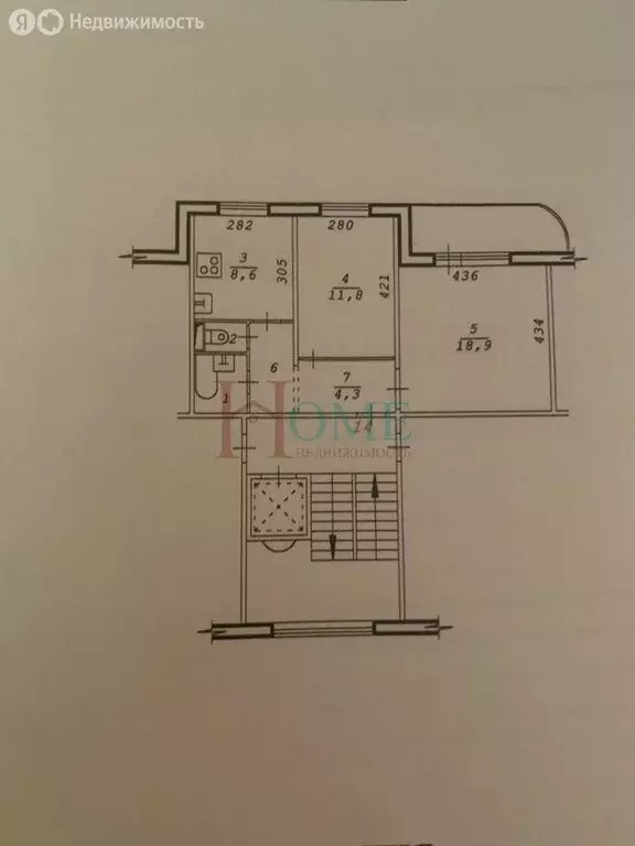 2-комнатная квартира: Новосибирск, улица Одоевского, 19 (50.4 м) - Фото 0