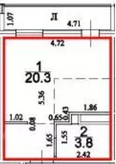Студия Ульяновская область, Ульяновск ул. Генерала Кашубы, 4 (24.1 м) - Фото 2
