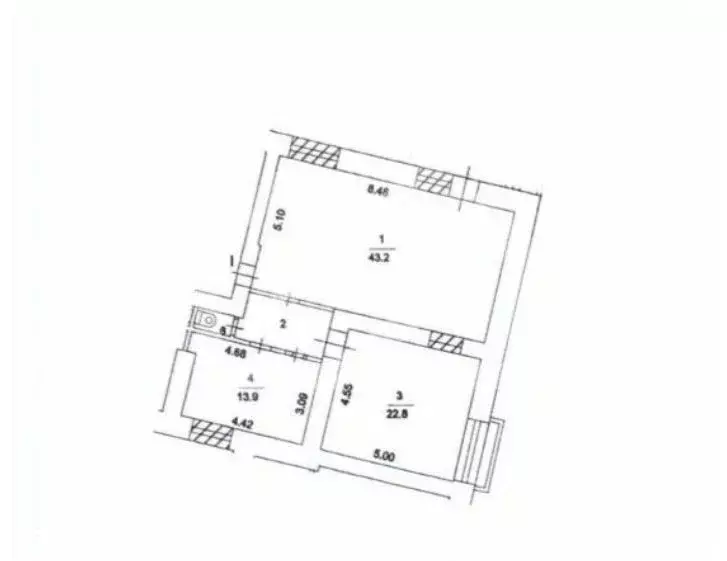 Помещение свободного назначения в Москва Шмитовский проезд, 13 (81 м) - Фото 2