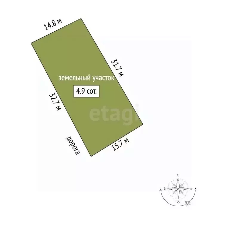 Участок в Севастополь пер. Аэродромный, 102 (4.93 сот.) - Фото 2