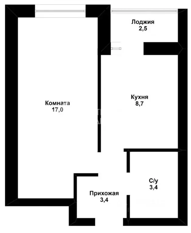 1-к кв. Тюменская область, Тюмень ул. Ветеранов Труда, 9А (32.7 м) - Фото 1