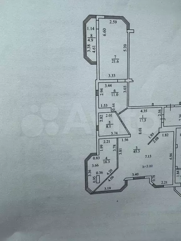 3-к. квартира, 120 м, 12/16 эт. - Фото 0