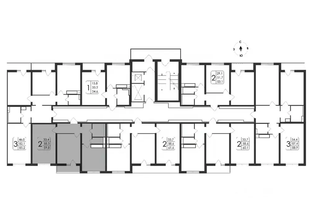 2-к кв. Воронежская область, Воронеж ул. Загоровского, 5/4 (59.8 м) - Фото 1