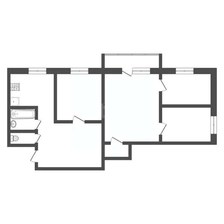 4-к кв. Тульская область, Тула ул. Кутузова, 86 (58.5 м) - Фото 2