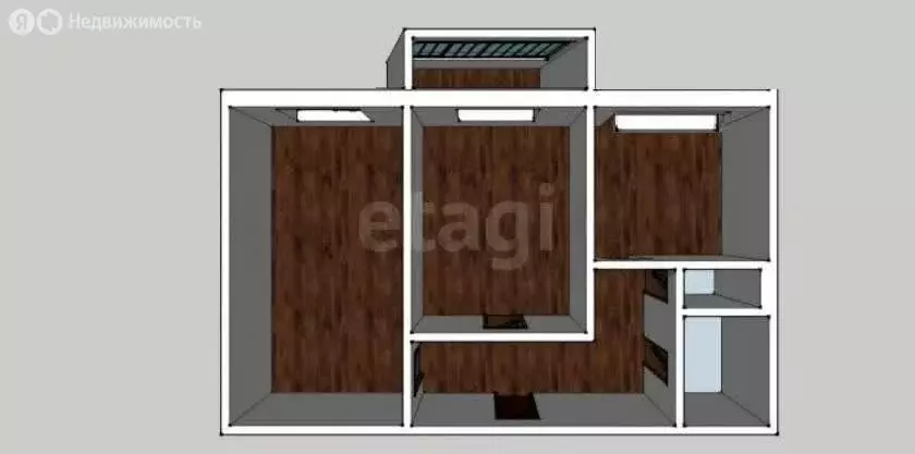 2-комнатная квартира: Южно-Сахалинск, проспект Мира, 377 (50.2 м) - Фото 1