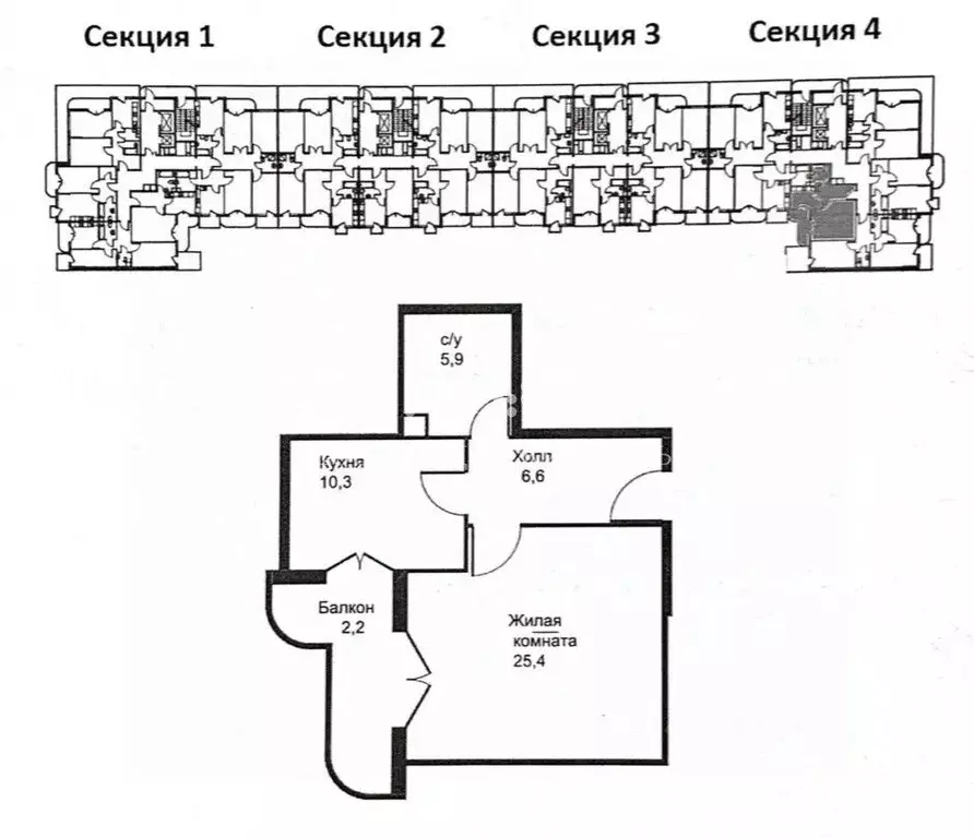1-к кв. Московская область, Лобня ул. Жирохова, 1 (49.7 м) - Фото 2
