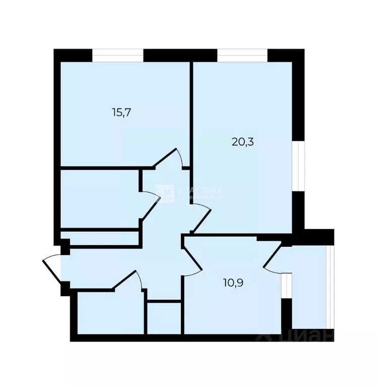 2-к кв. Москва Краснобогатырская ул., 36 (64.6 м) - Фото 2