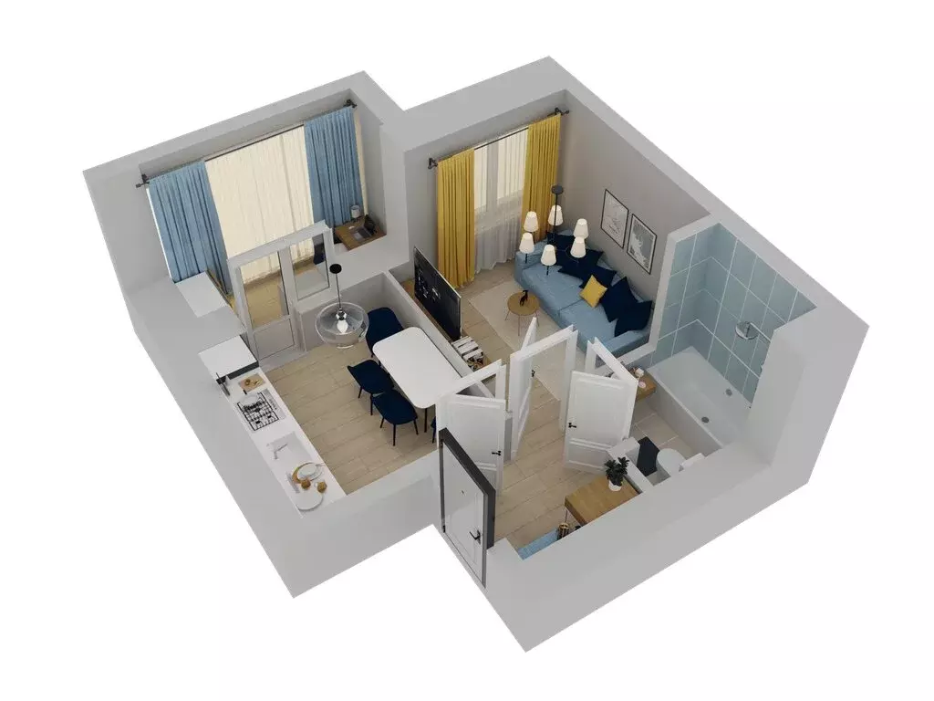 1-комнатная квартира: Осиново, жилой комплекс Радужный-2 (31.91 м) - Фото 2