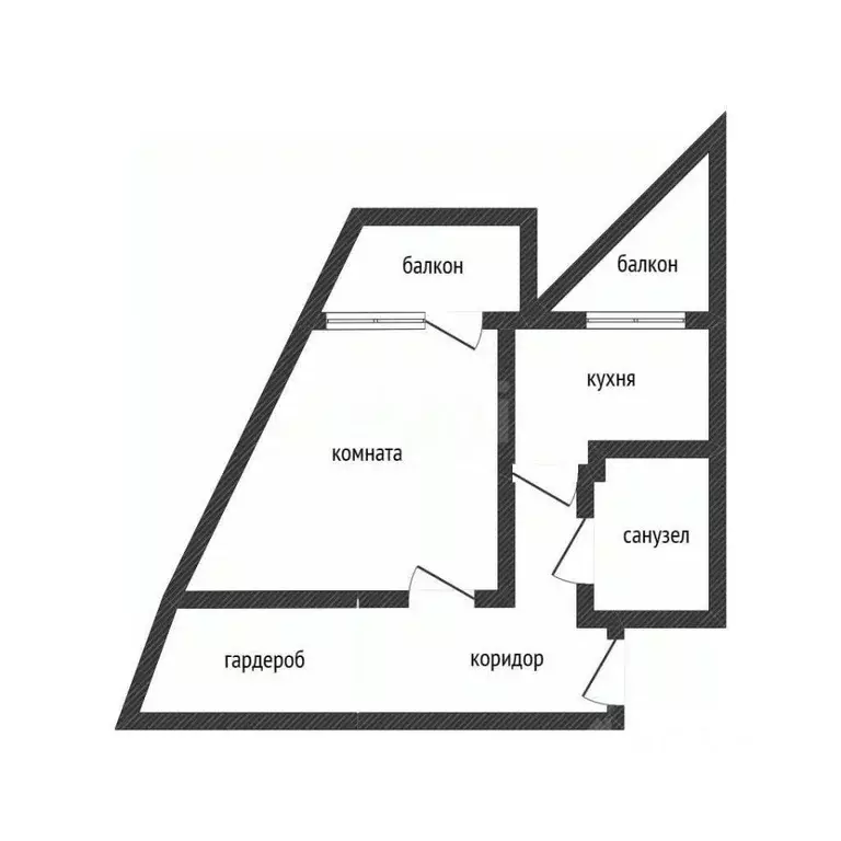 1-к кв. Белгородская область, Белгород ул. Губкина, 17и (50.0 м) - Фото 2