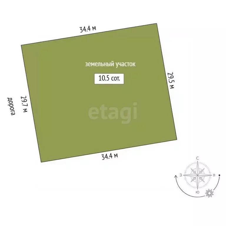 Участок в Свердловская область, Талица ул. Луначарского (11.0 сот.) - Фото 2