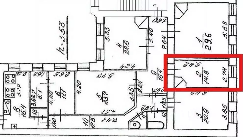 Комната Санкт-Петербург 4-я Красноармейская ул., 18б (14.8 м) - Фото 2