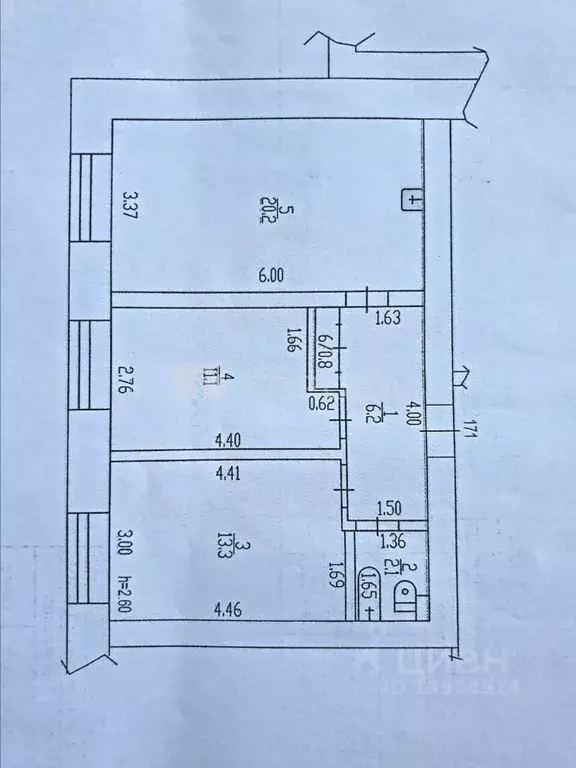 2-к кв. Алтайский край, Барнаул ул. Анатолия, 35А (53.7 м) - Фото 2