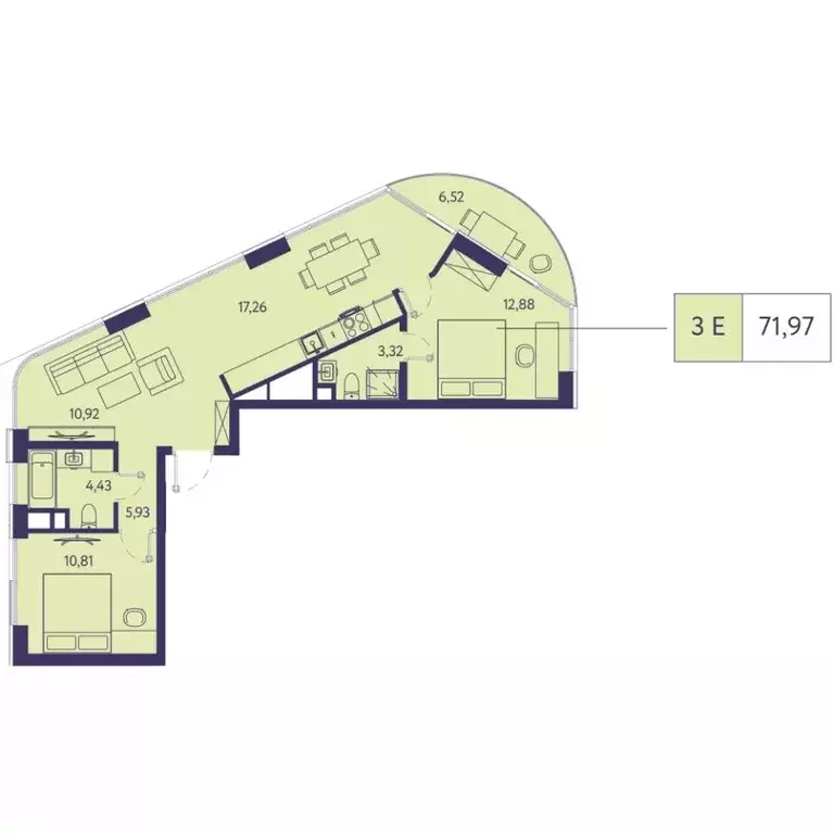 3-к кв. Крым, Ялта муниципальный округ, Виноградное пгт Новая Ливадия ... - Фото 1