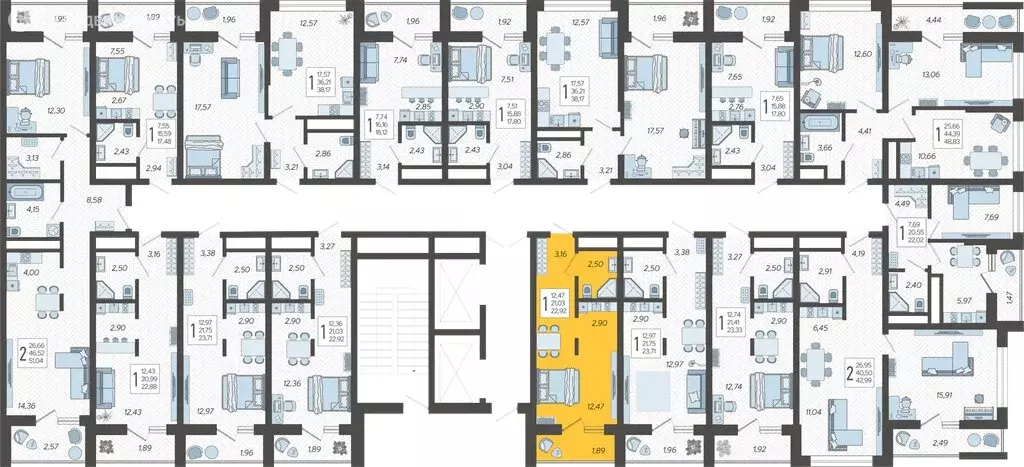 Квартира-студия: Сочи, микрорайон Бытха, Ясногорская улица, 16/2к8 ... - Фото 2