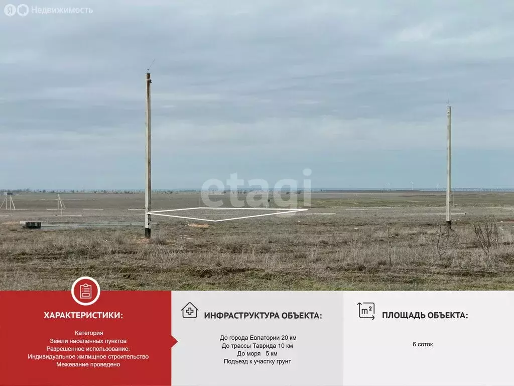 Участок в Кировский район, село Приветное (6 м) - Фото 2