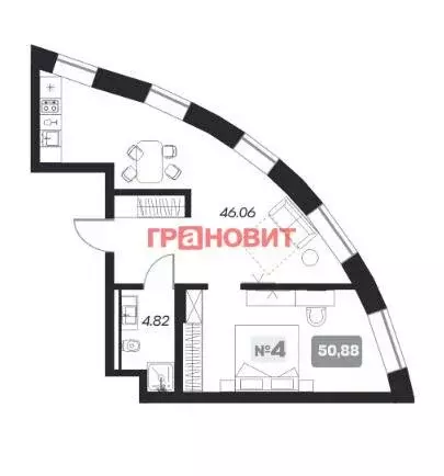 Помещение свободного назначения (50.88 м) - Фото 1