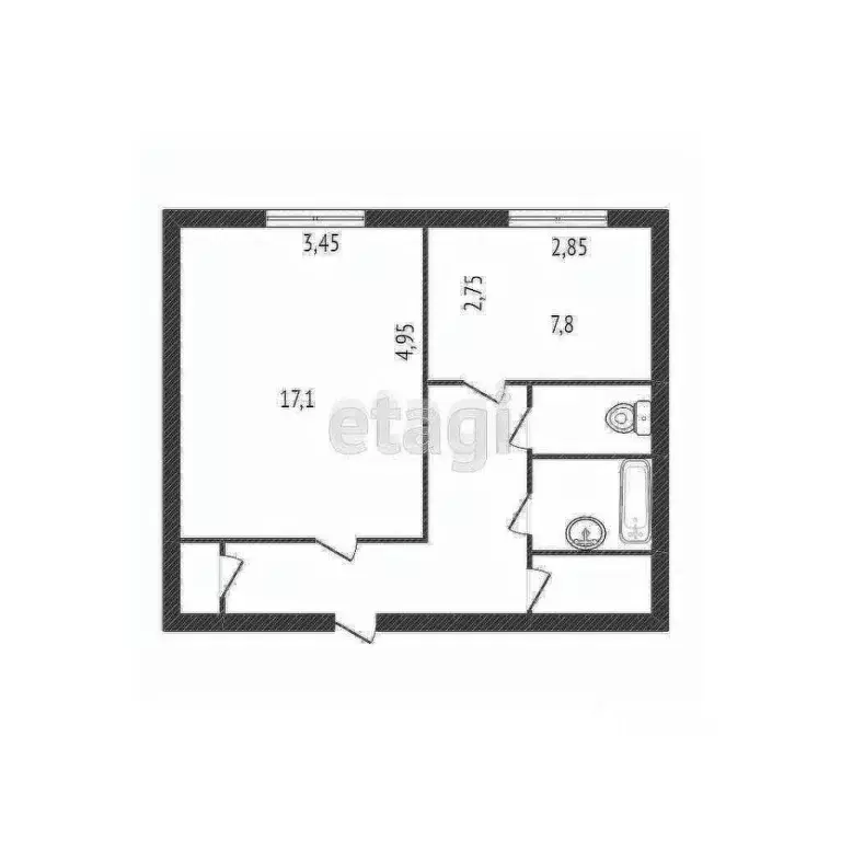 1-к кв. Белгородская область, Старый Оскол Королева мкр, 31А (39.4 м) - Фото 1