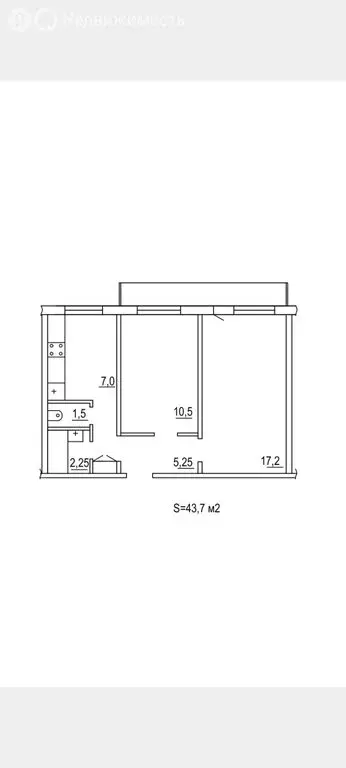 2-комнатная квартира: Ярославль, проспект Дзержинского, 36 (44 м) - Фото 2