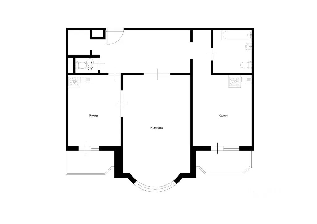 2-к кв. Московская область, Красногорск бул. Ильинский, 8 (74.0 м) - Фото 1