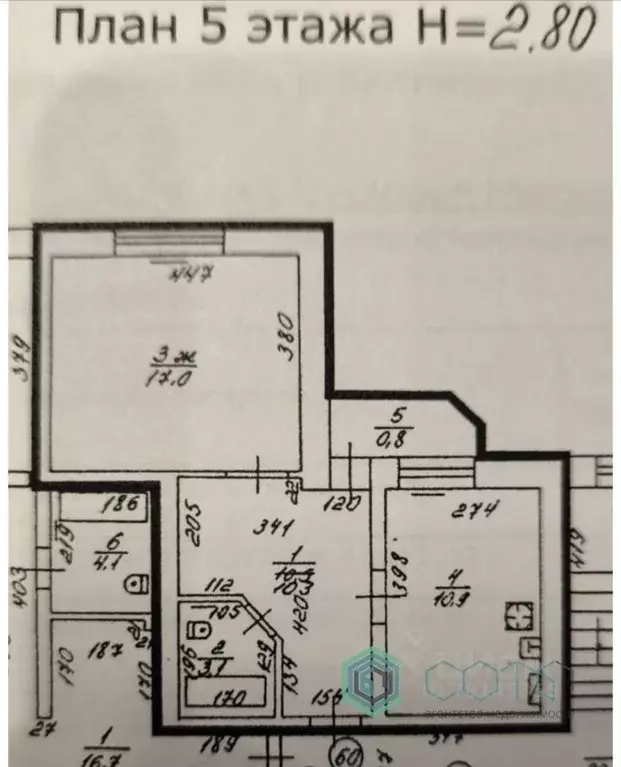 1-к кв. Калининградская область, Калининград Красносельская ул., 83Б ... - Фото 2