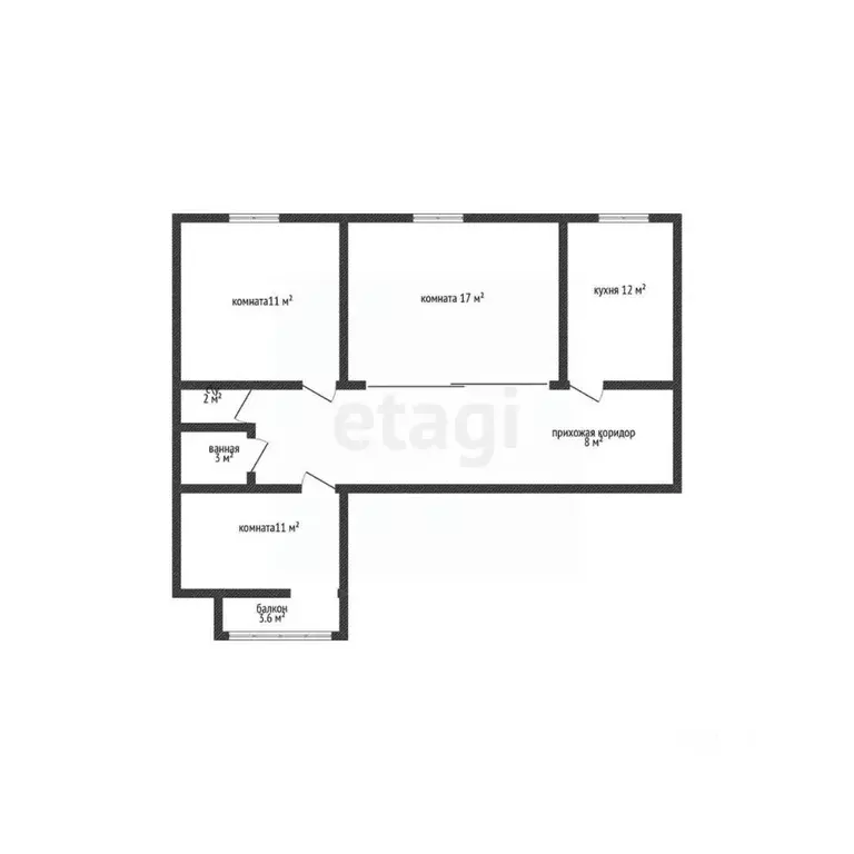 3-к кв. Адыгея, Майкоп Пионерская ул., 405 (67.6 м) - Фото 2