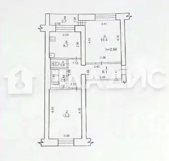 2-к кв. Башкортостан, Стерлитамак Одесская ул., 76 (48.8 м) - Фото 2