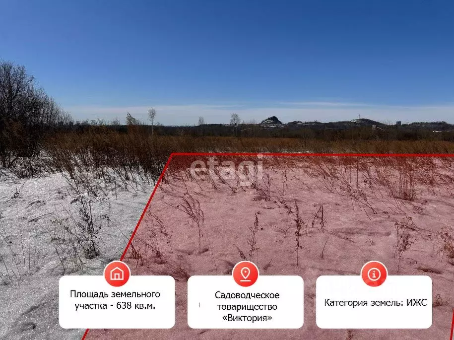 Участок в Хабаровский край, Хабаровск Виктория садовое товарищество, ... - Фото 0