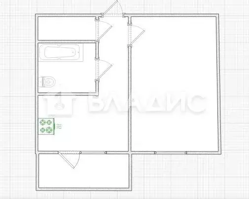 1-к кв. Пензенская область, Пенза просп. Строителей, 148 (35.0 м) - Фото 2