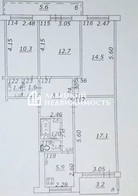 4-к кв. Самарская область, Самара Первомайская ул., 36 (75.6 м) - Фото 2