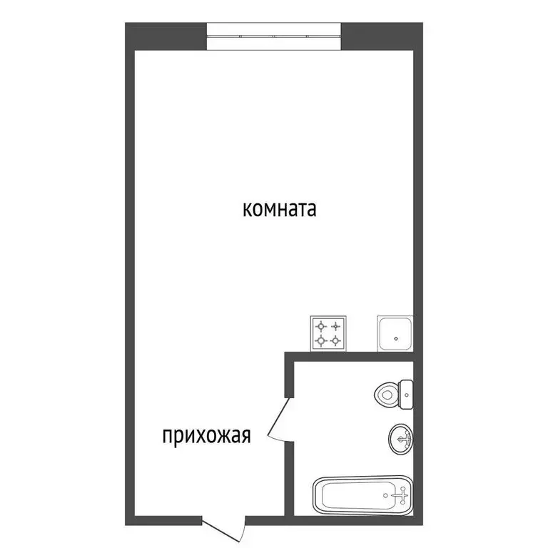 1к в -комнатной квартире (12 м) - Фото 1