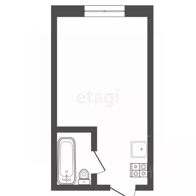 Студия Тюменская область, Тюмень ул. Энергетиков, 60а (18.0 м) - Фото 1